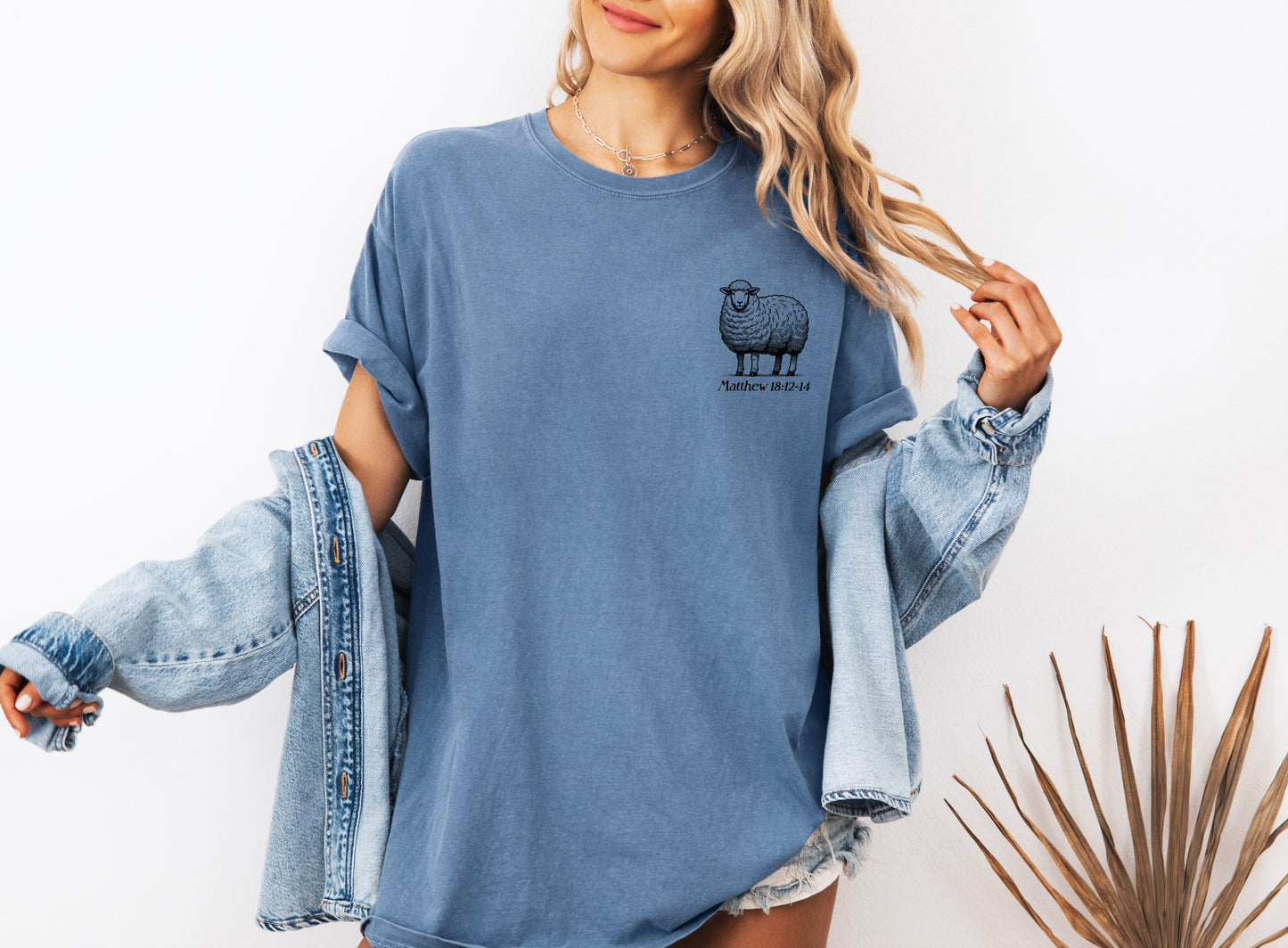 He left the 99 to find me Christian Garment Dyed T Shirt