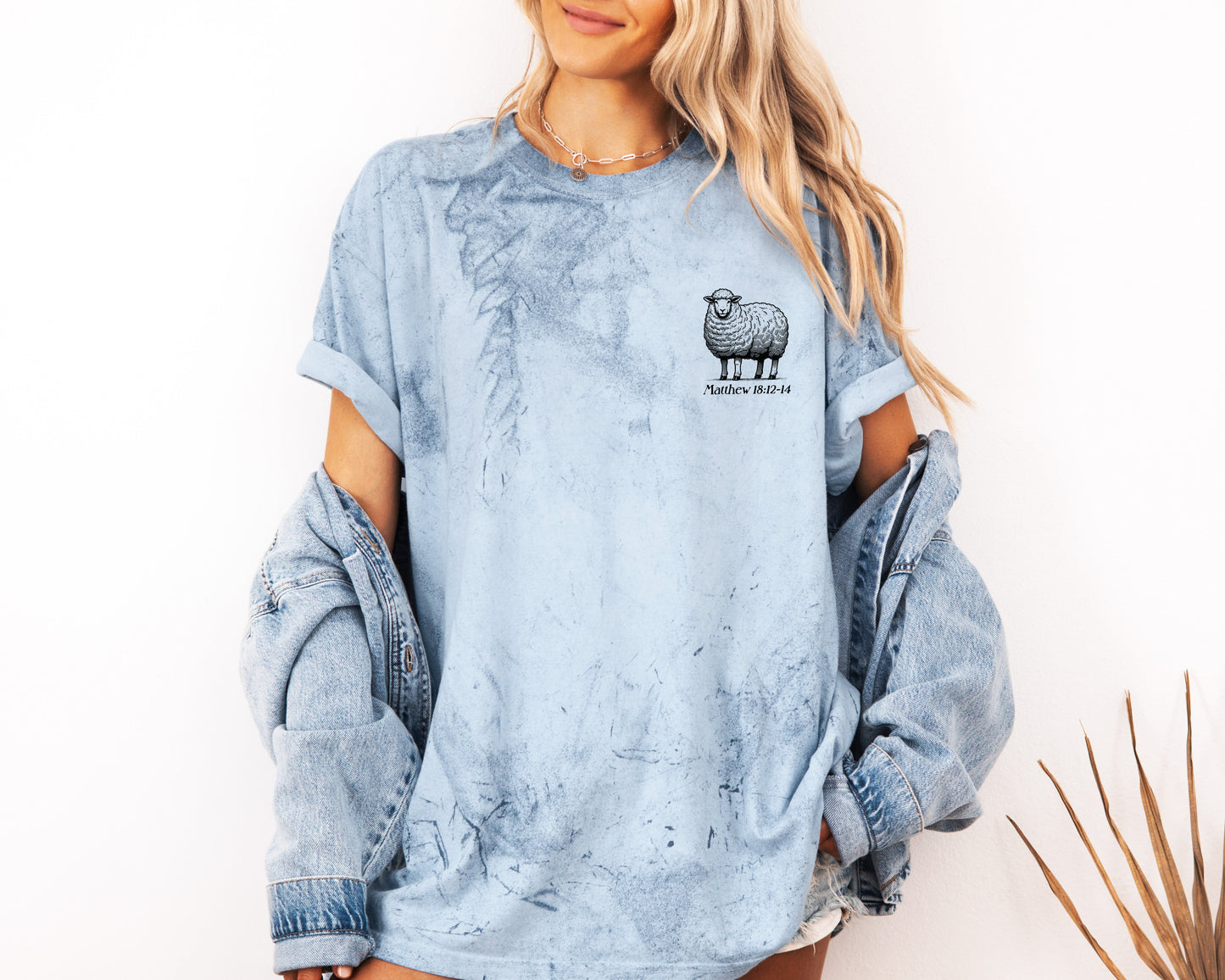 He left the 99 to find me Christian Garment Dyed T Shirt